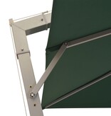 VidaXL Zweefparasol met aluminium paal 300x300 cm groen