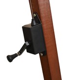 VidaXL Zweefparasol met houten paal 300x300 cm wit