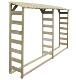 VidaXL Haardhoutopslag dubbel 300x44x176 cm geïmpregneerd grenenhout