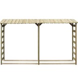 VidaXL Haardhoutopslag dubbel 300x44x176 cm geïmpregneerd grenenhout