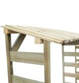 VidaXL Haardhoutopslag dubbel 300x44x176 cm geïmpregneerd grenenhout