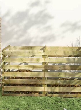 VidaXL Compostbak met latten geïmpregneerd grenenhout 180x90x90 cm