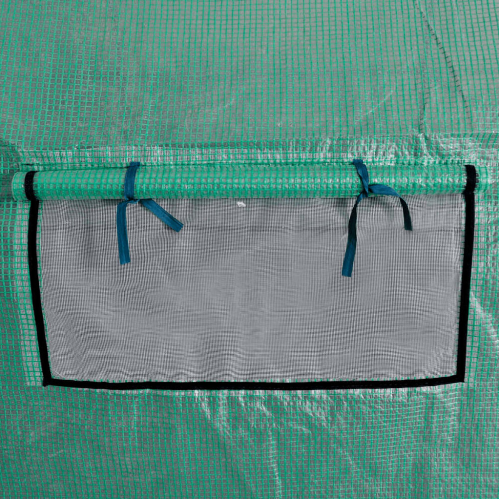 VidaXL Tuinkas walk-in draagbare polytunnel met stalen frame 18 m²