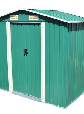VidaXL Tuinberging 204x132x186 cm metaal groen