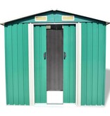 VidaXL Tuinberging 204x132x186 cm metaal groen