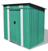 VidaXL Tuinschuur metaal groen
