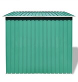 VidaXL Tuinschuur metaal groen