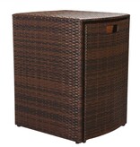 VidaXL 3-delige Bistroset met kussens poly rattan bruin