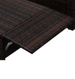 VidaXL 2-delige Loungeset met kussens poly rattan bruin
