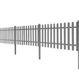 VidaXL Hek met palen 3 st 600x60 cm HKC
