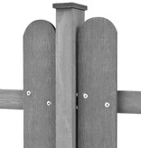 VidaXL Hek met palen 3 st 600x60 cm HKC