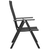 VidaXL Tuinstoelen stapelbaar 2 st poly rattan zwart