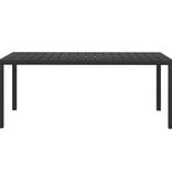 VidaXL Tuintafel 185x90x74 cm aluminium en HKC zwart
