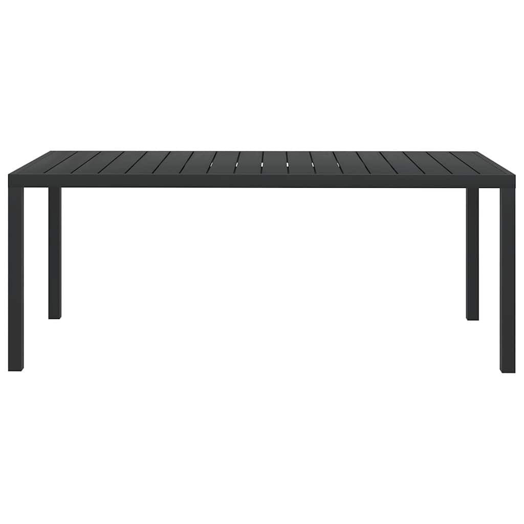 VidaXL Tuintafel 185x90x74 cm aluminium en HKC zwart