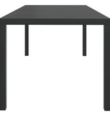 VidaXL Tuintafel 185x90x74 cm aluminium en HKC zwart