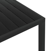 VidaXL Tuintafel 185x90x74 cm aluminium en HKC zwart