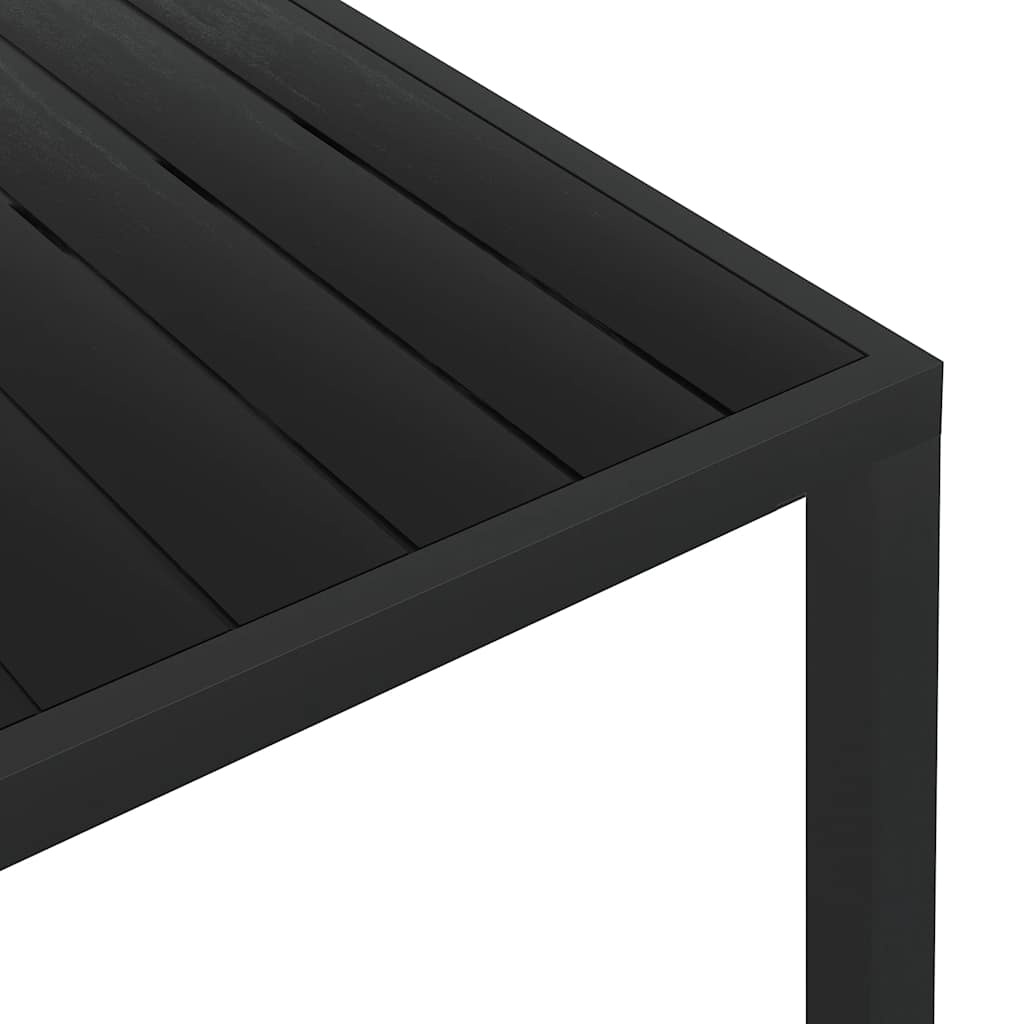VidaXL Tuintafel 185x90x74 cm aluminium en HKC zwart