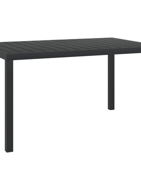 VidaXL Tuintafel 150x90x74 cm aluminium en HKC zwart