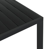 VidaXL Tuintafel 150x90x74 cm aluminium en HKC zwart