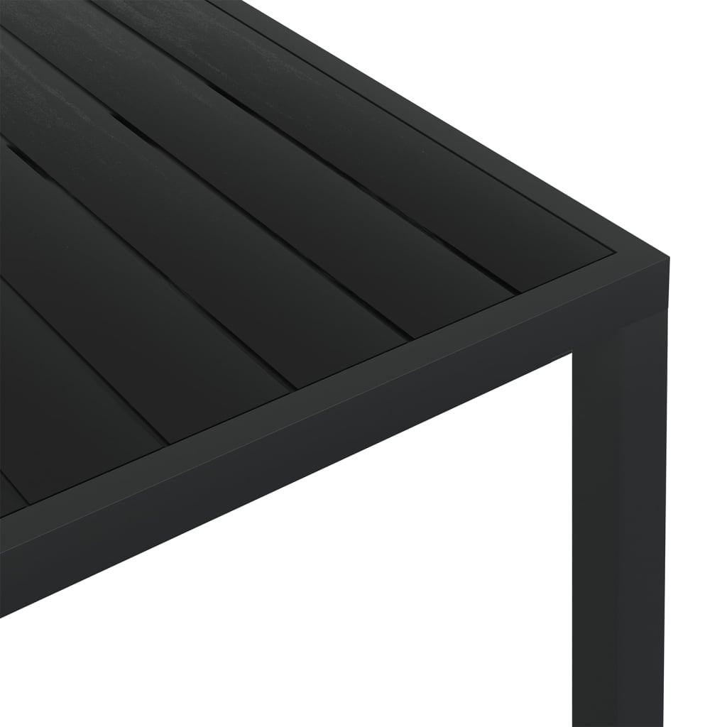 VidaXL Tuintafel 150x90x74 cm aluminium en HKC zwart