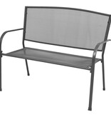 VidaXL Tuinbank 108 cm staal en mesh antraciet