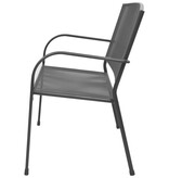 VidaXL Tuinbank 108 cm staal en mesh antraciet