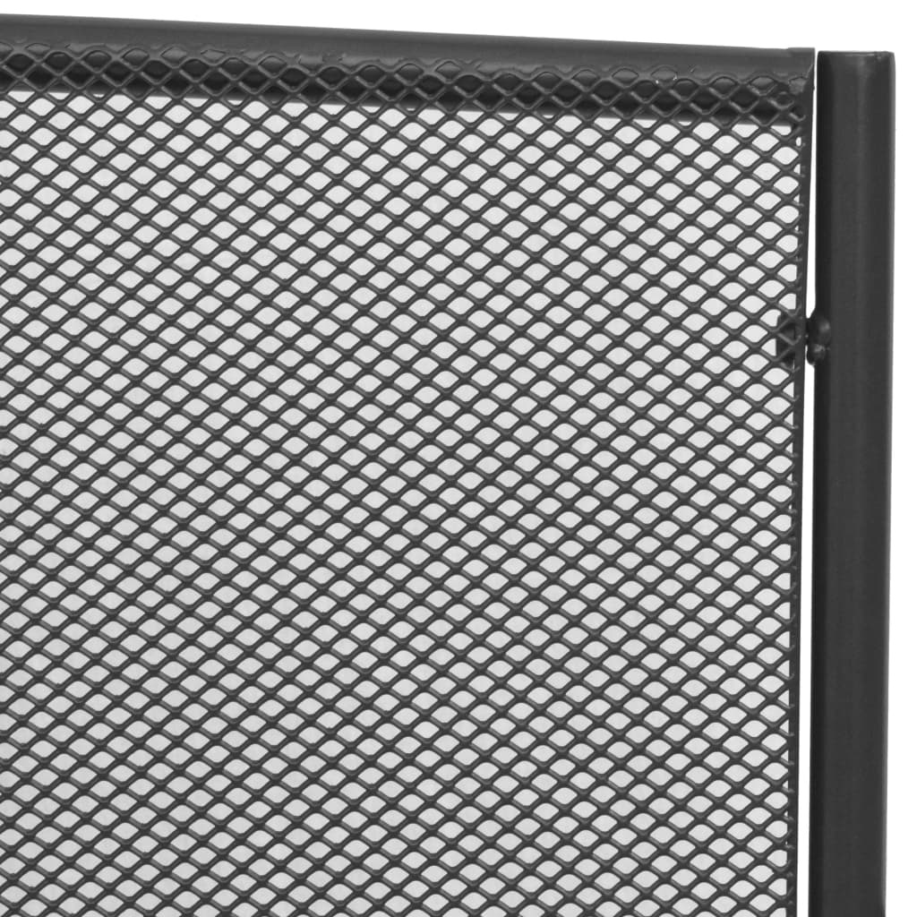 VidaXL Tuinbank 108 cm staal en mesh antraciet