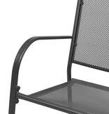 VidaXL Tuinbank 108 cm staal en mesh antraciet