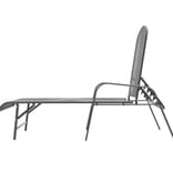 VidaXL Ligbed staal antraciet