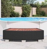 VidaXL Spatrap 92x45x25 cm poly rattan zwart