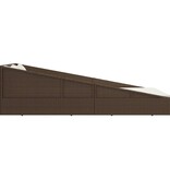 VidaXL Tuinbed 110x200 cm poly rattan bruin