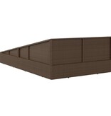 VidaXL Tuinbed 110x200 cm poly rattan bruin