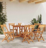 VidaXL Tuintafel 130x90x72 cm massief acaciahout