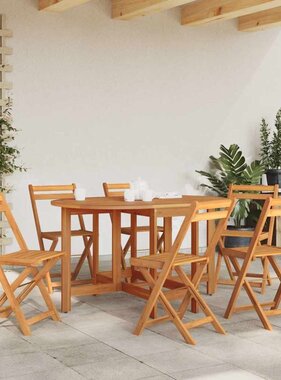 VidaXL Tuintafel 130x90x72 cm massief acaciahout