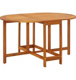 VidaXL Tuintafel 130x90x72 cm massief acaciahout
