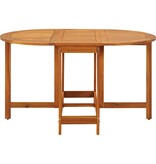 VidaXL Tuintafel 130x90x72 cm massief acaciahout