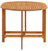VidaXL Tuintafel 130x90x72 cm massief acaciahout
