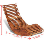 VidaXL Ligbed schommelend acaciahout