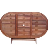 VidaXL 9-delige Tuinset met kussens massief acaciahout