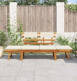 VidaXL Tuinbank met kussens 2-in-1 190 cm massief acaciahout