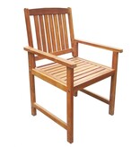 VidaXL Tuinstoelen 2 st massief acaciahout bruin