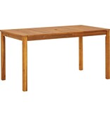 VidaXL Tuintafel 140x80x74 cm massief acaciahout