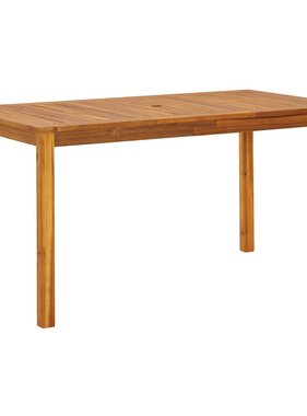 VidaXL Tuintafel 140x80x74 cm massief acaciahout