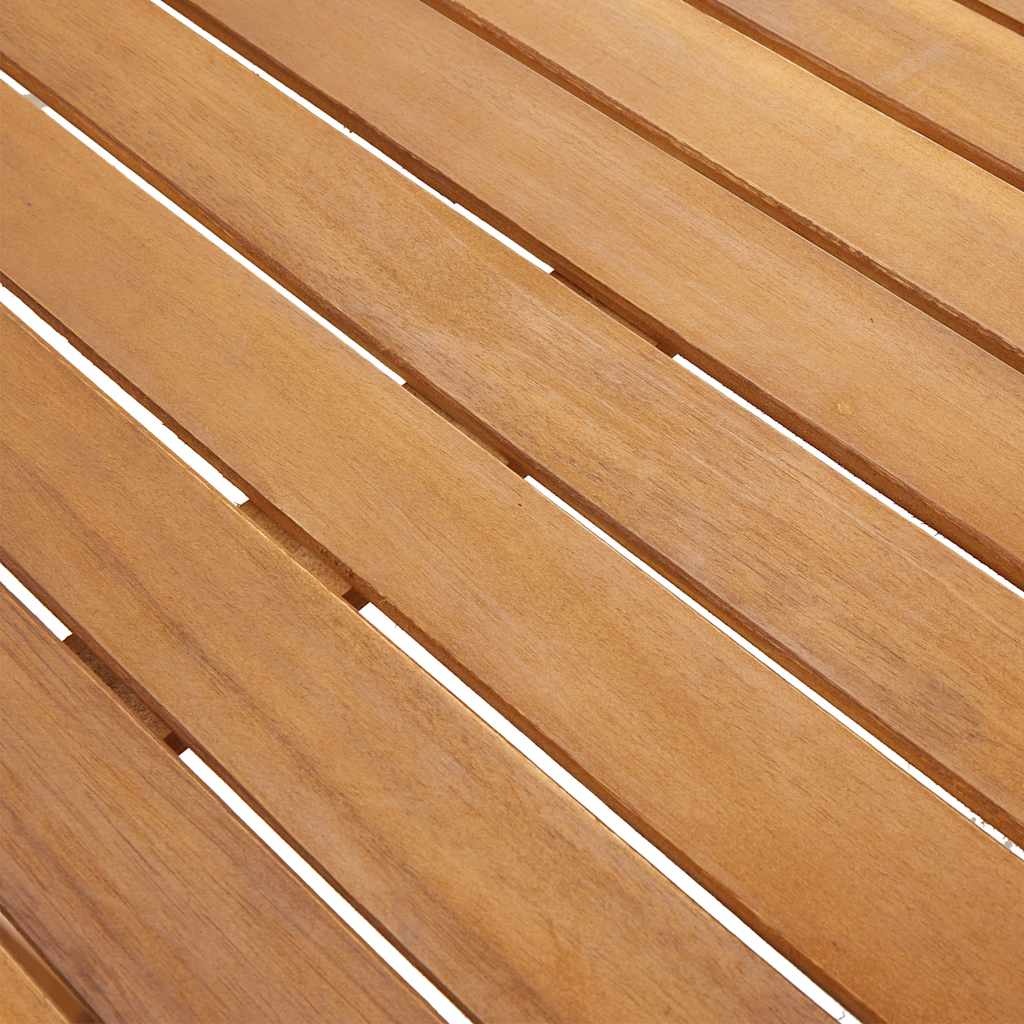 VidaXL Tuintafel 140x80x74 cm massief acaciahout
