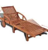 VidaXL Ligbed massief acaciahout