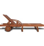 VidaXL Ligbed massief acaciahout