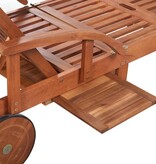 VidaXL Ligbed massief acaciahout