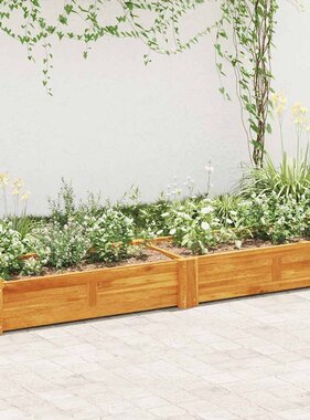 VidaXL Plantenbak verhoogd 200x50x25 cm acaciahout