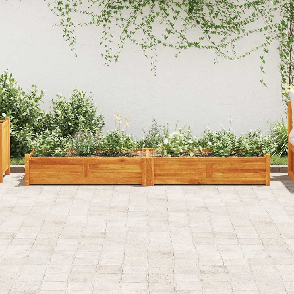 VidaXL Plantenbak verhoogd 200x50x25 cm acaciahout