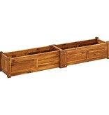 VidaXL Plantenbak verhoogd 150x30x25 cm acaciahout